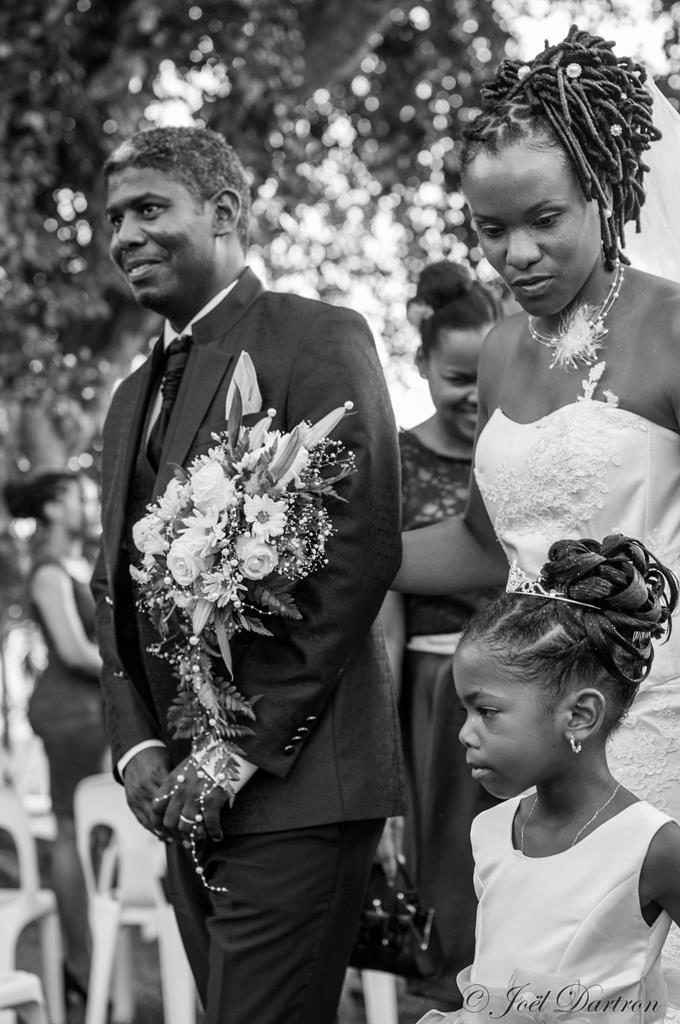 photographe guadeloupe mariage noir et blanc