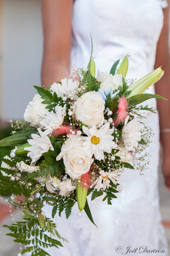 Photographe Guadeloupe Mariage bouquet de fleurs