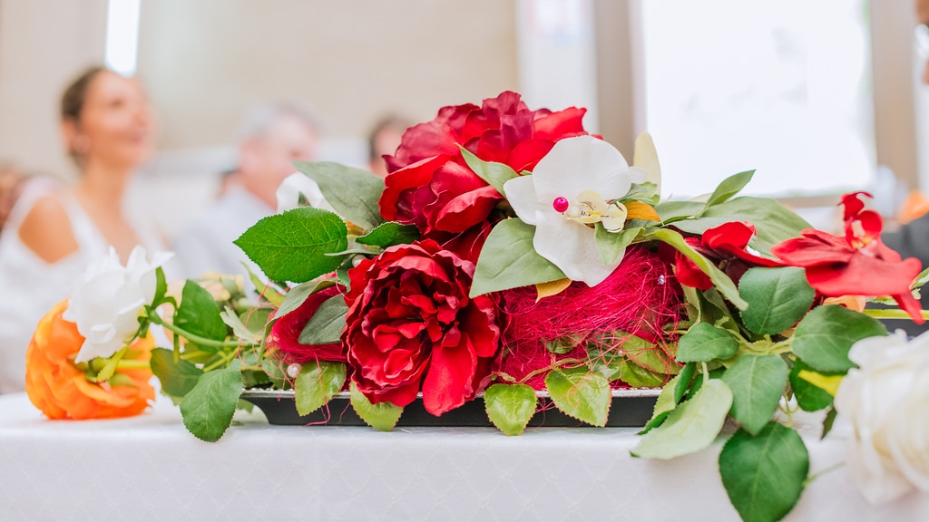 Photo bouquet de fleur de mariage en Guadeloupe